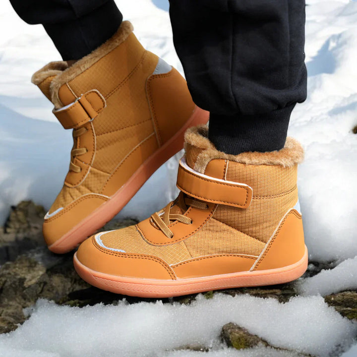 Barn Barfotaskor | Fodrade och Vattenresistenta Sneakers för Åldrar 3-15 år