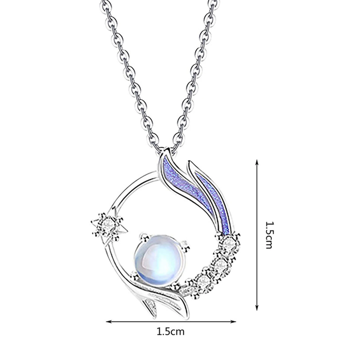 Månsten Silverhalsband