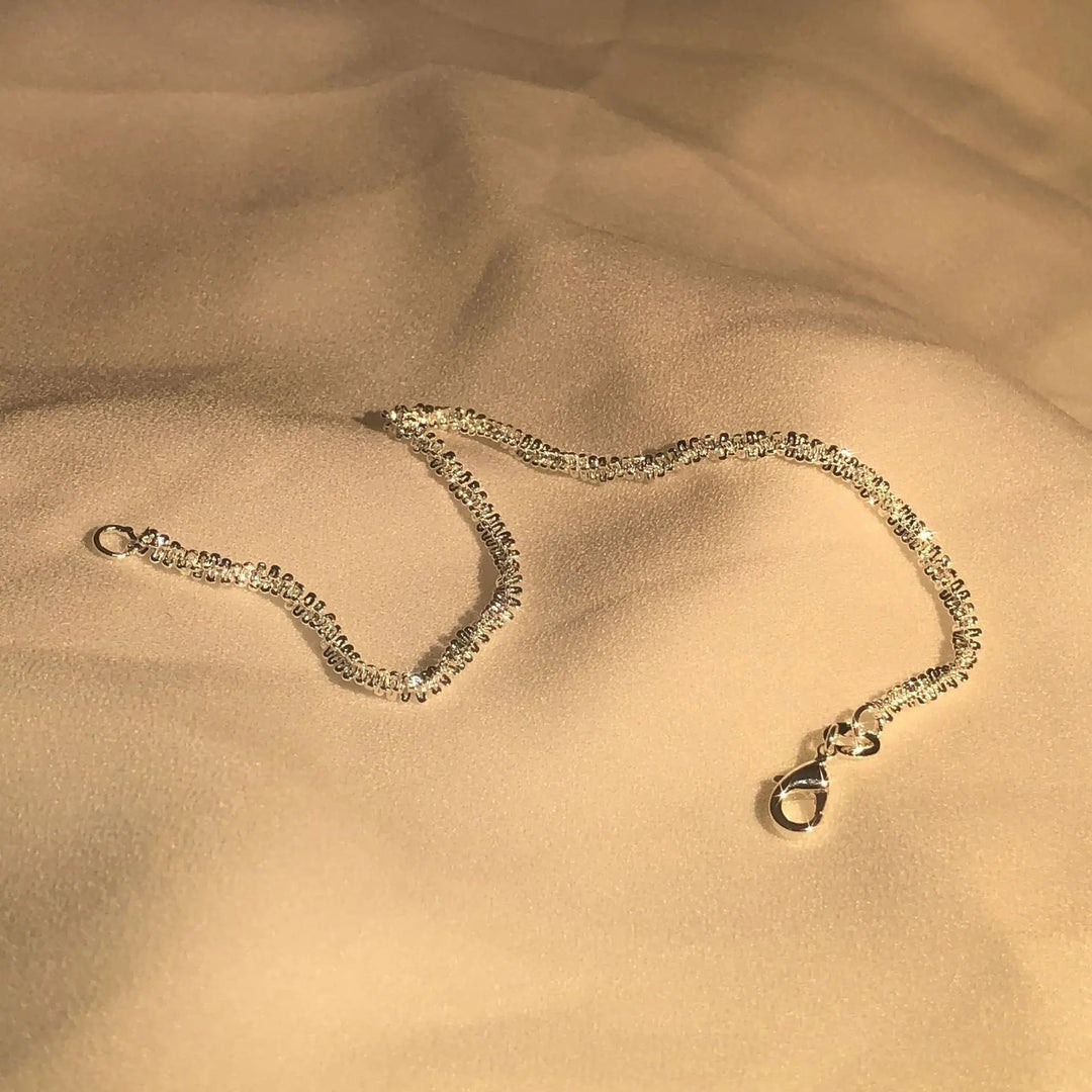 Madeleine | Flytande Glans Silver Armband