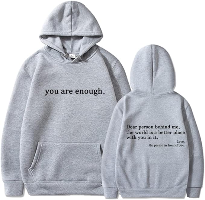 Inspirerande Citat Unisex Hoodie | Mjuk och Varm