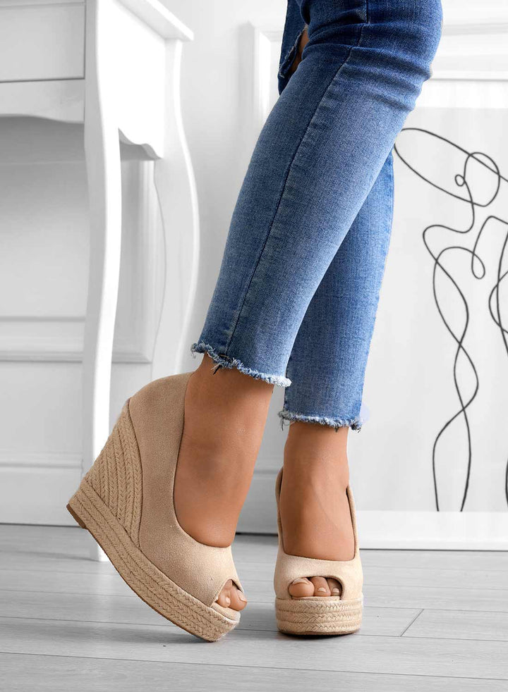 Azura | Dam Mocka Espadrille Kil Sandaler