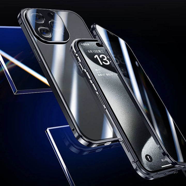 iPhone Härdat Glas Fodral | Integritetsskydd och Reptåligt