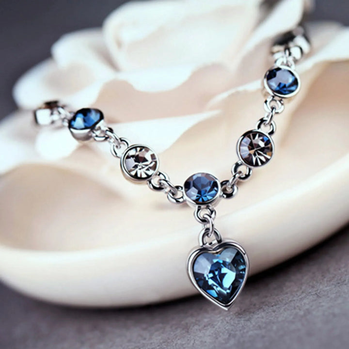 Luna | Justerbart Sterlingsilver Kristall Armband