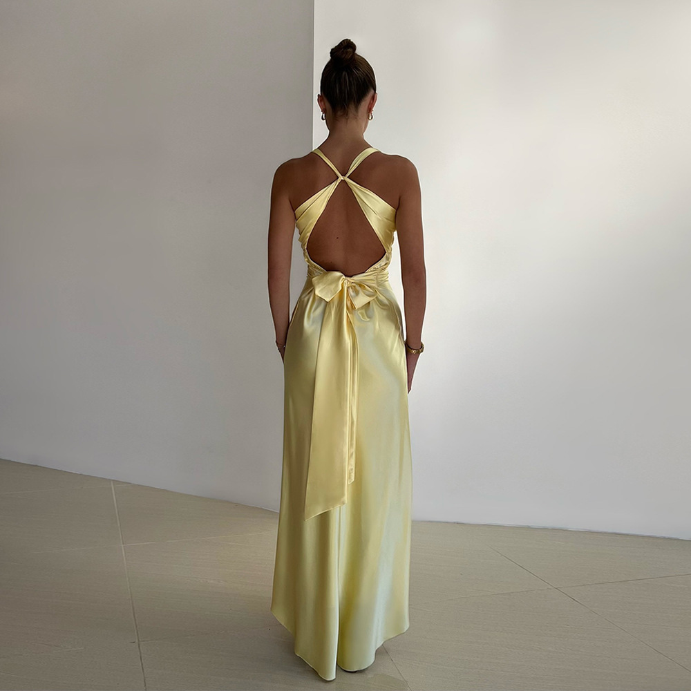 Fiora | Eleganta Dam ärmlös Aftonklänning