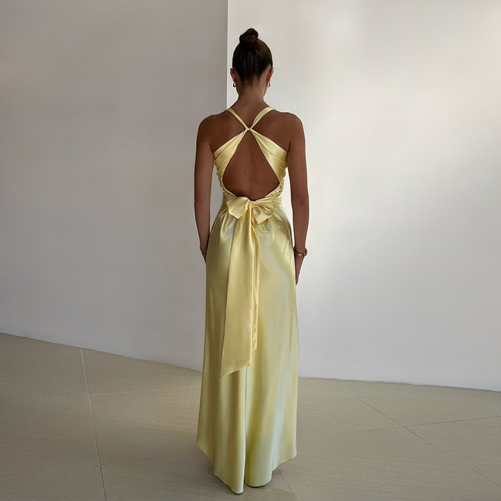 Fiora | Eleganta Dam ärmlös Aftonklänning