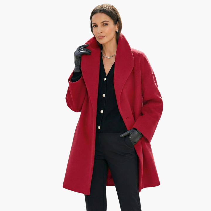 Dam Mitt-Lång Inpassad Vindtygsjacka