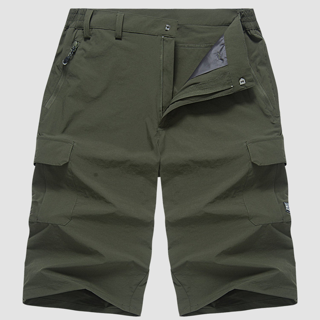 Herrar Snabbtorkande Flera Fickor Cargoshorts