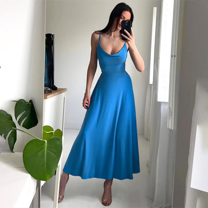 Melura | Eleganta Sommar Ärmlös Klänning För Kvinnor