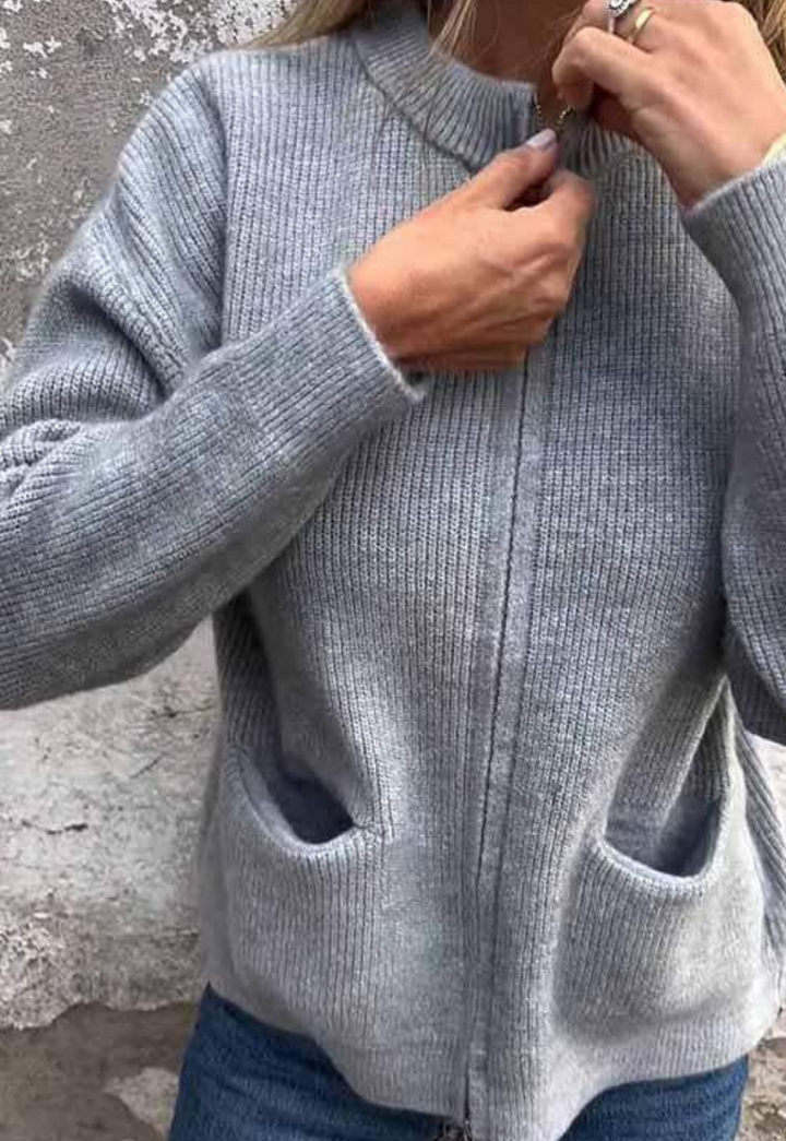 Dam Mjuk och Varm Långärmad Tröja för Vardagskläder