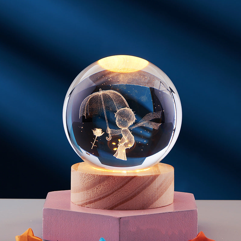 3D Kristall Nattlampa | Julstämning