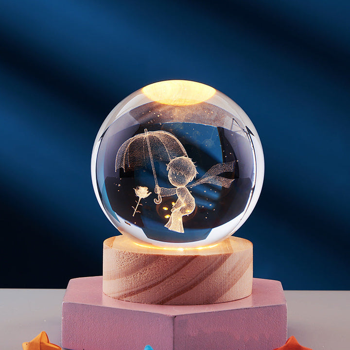 3D Kristall Nattlampa | Julstämning