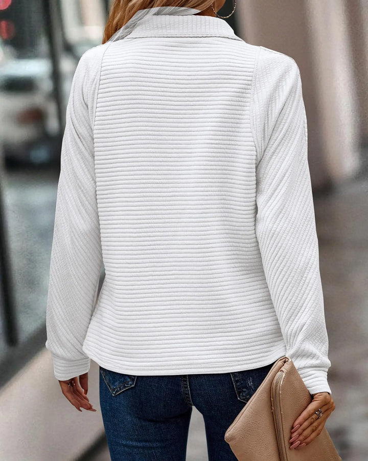 Dam Eleganta V-ringad Pullover | Snygg och Mysig
