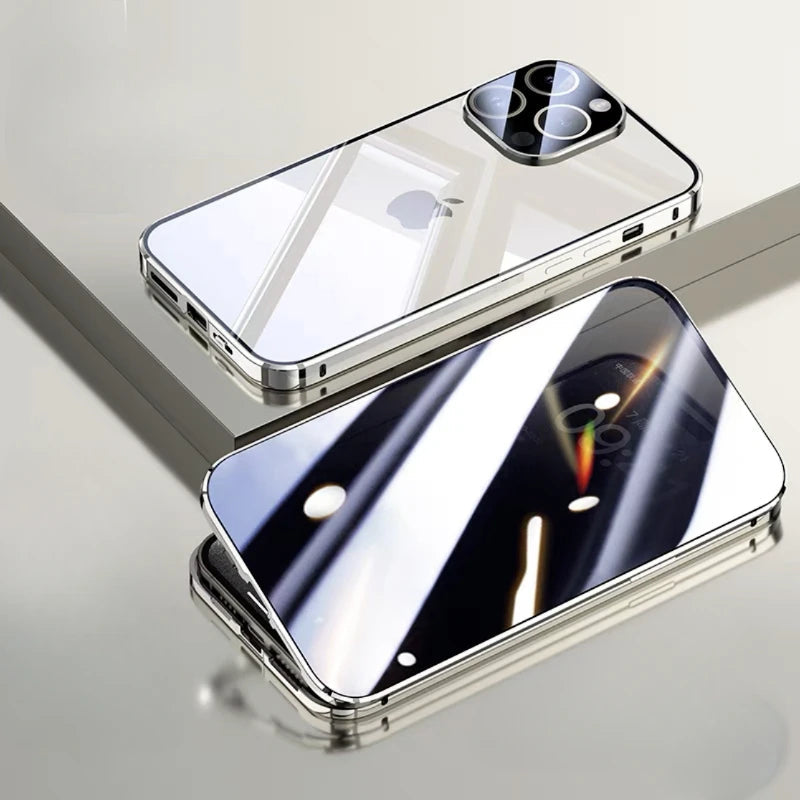 iPhone Härdat Glas Fodral | Integritetsskydd och Reptåligt