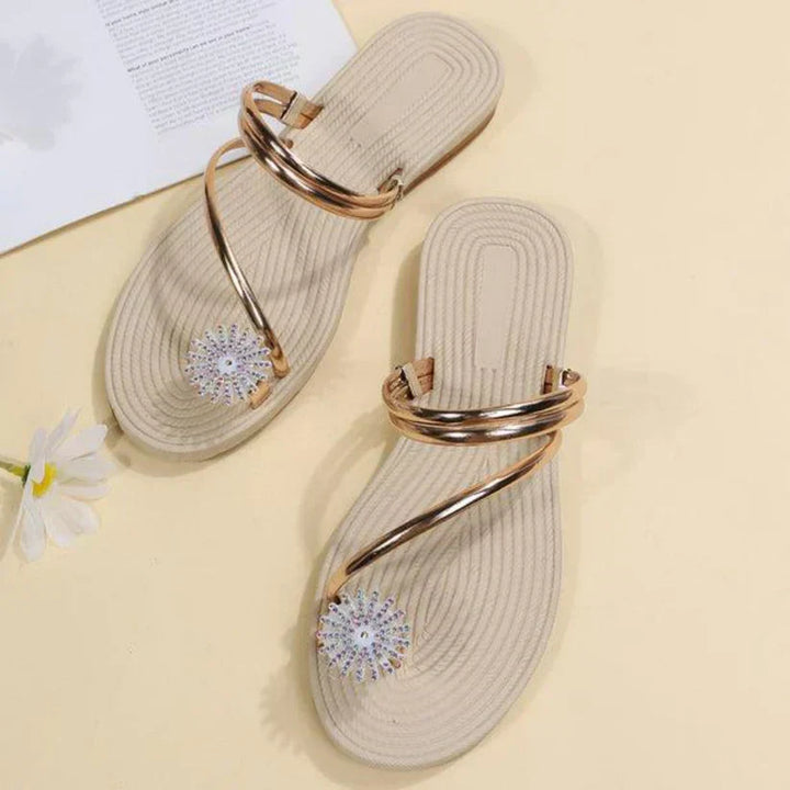 Elaria | Kvinnor Sandaler Med Snöflinga Mönster