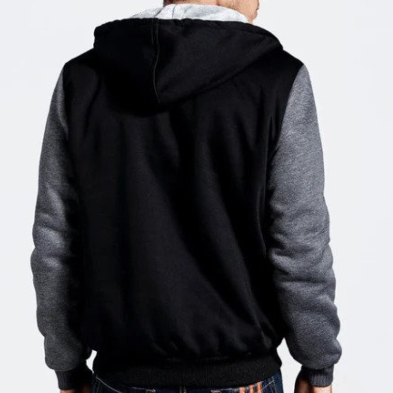 Torsten | Varm fleecefodrad luvtröja och Joggare Uppsättning för träning och Ledigakläder