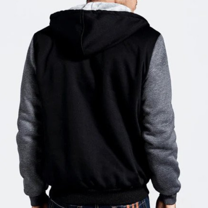 Torsten | Varm fleecefodrad luvtröja och Joggare Uppsättning för träning och Ledigakläder