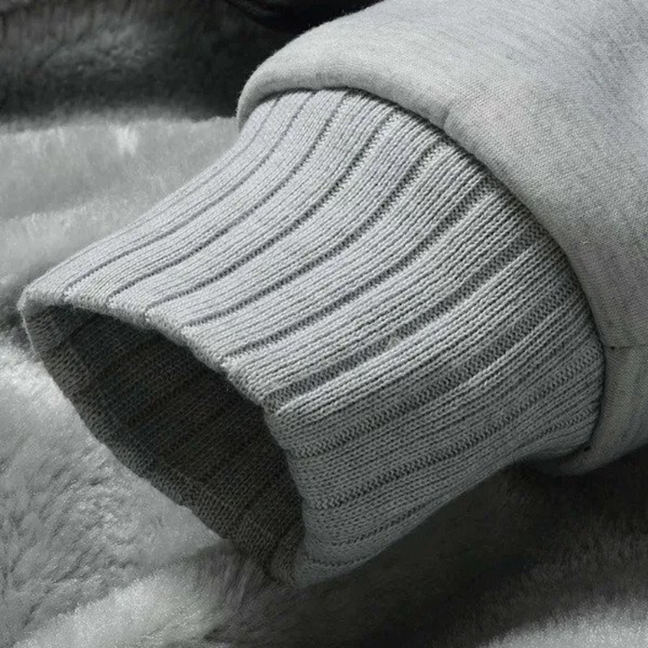 Torsten | Varm fleecefodrad luvtröja och Joggare Uppsättning för träning och Ledigakläder