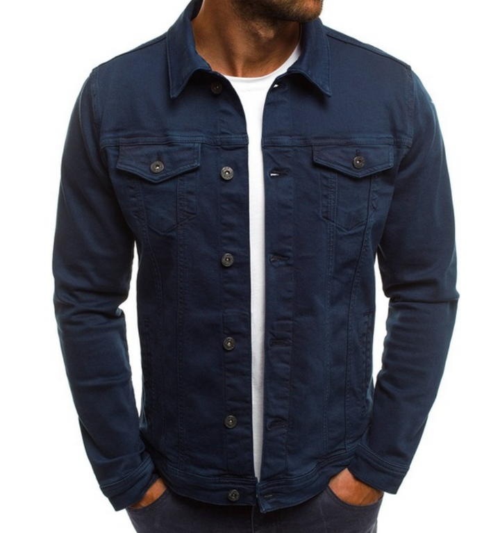 Tyric | Herr Sommar Bekväm Jeansjacka