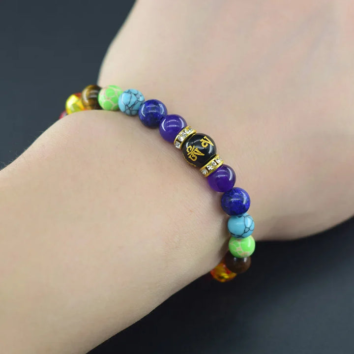 Chakra Läkning Armband | Naturliga Kristallpärlor