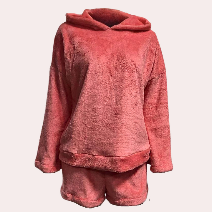 Dam Meow Ultra-Bekväm Fleece Lounge Pyjamasset