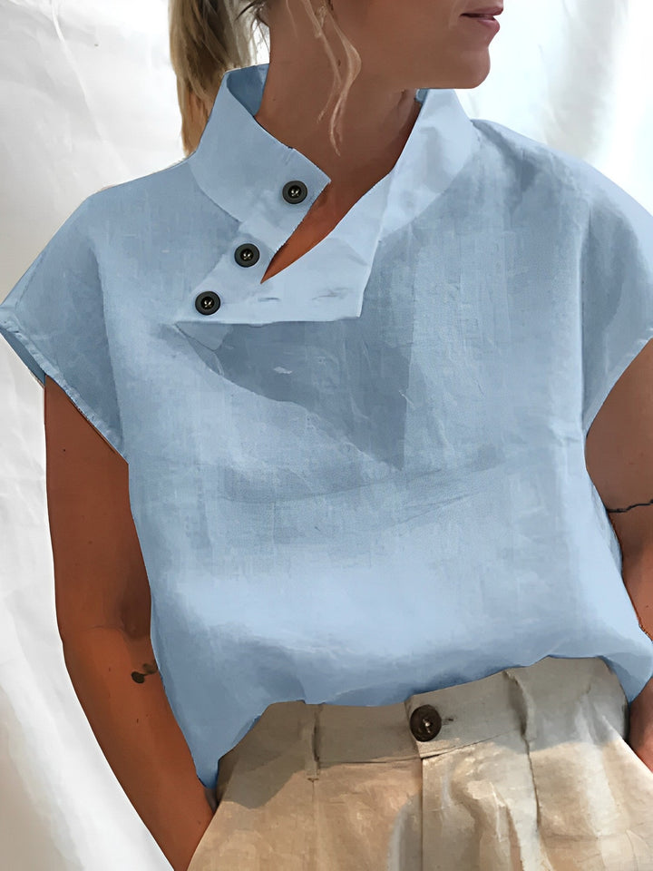 Nia | Eleganta Damer Kortärmad Sommartopp