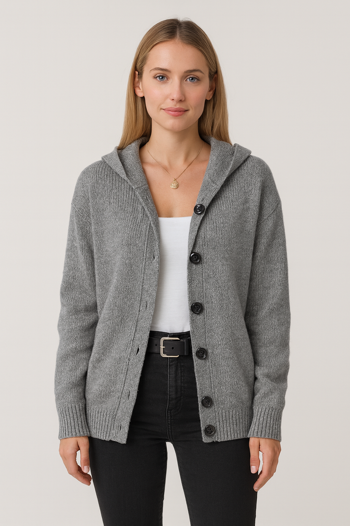 Varm Stickad Damkofta | Mjuk Höst-/Vinterväst