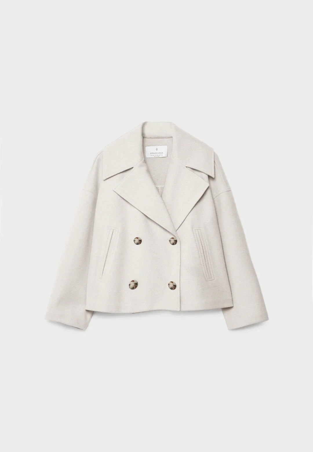 Kaelith | Chic Dubbel-Knäppt Kort Blazer Jacka