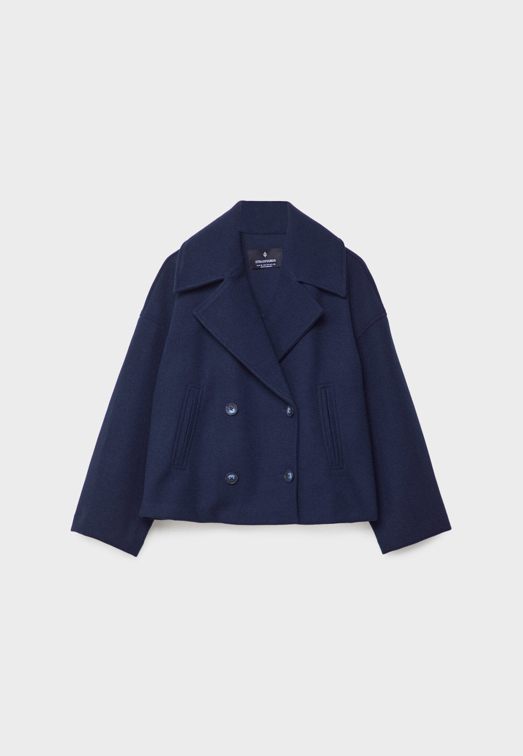 Kaelith | Chic Dubbel-Knäppt Kort Blazer Jacka