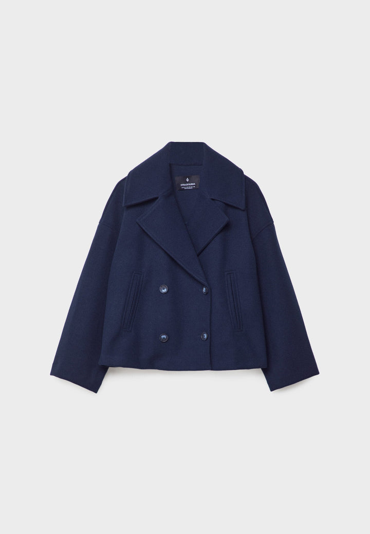Kaelith | Chic Dubbel-Knäppt Kort Blazer Jacka