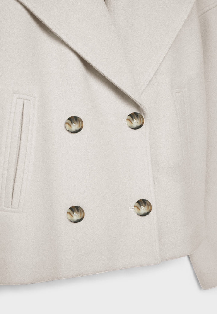 Kaelith | Chic Dubbel-Knäppt Kort Blazer Jacka