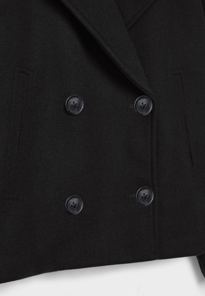 Kaelith | Chic Dubbel-Knäppt Kort Blazer Jacka