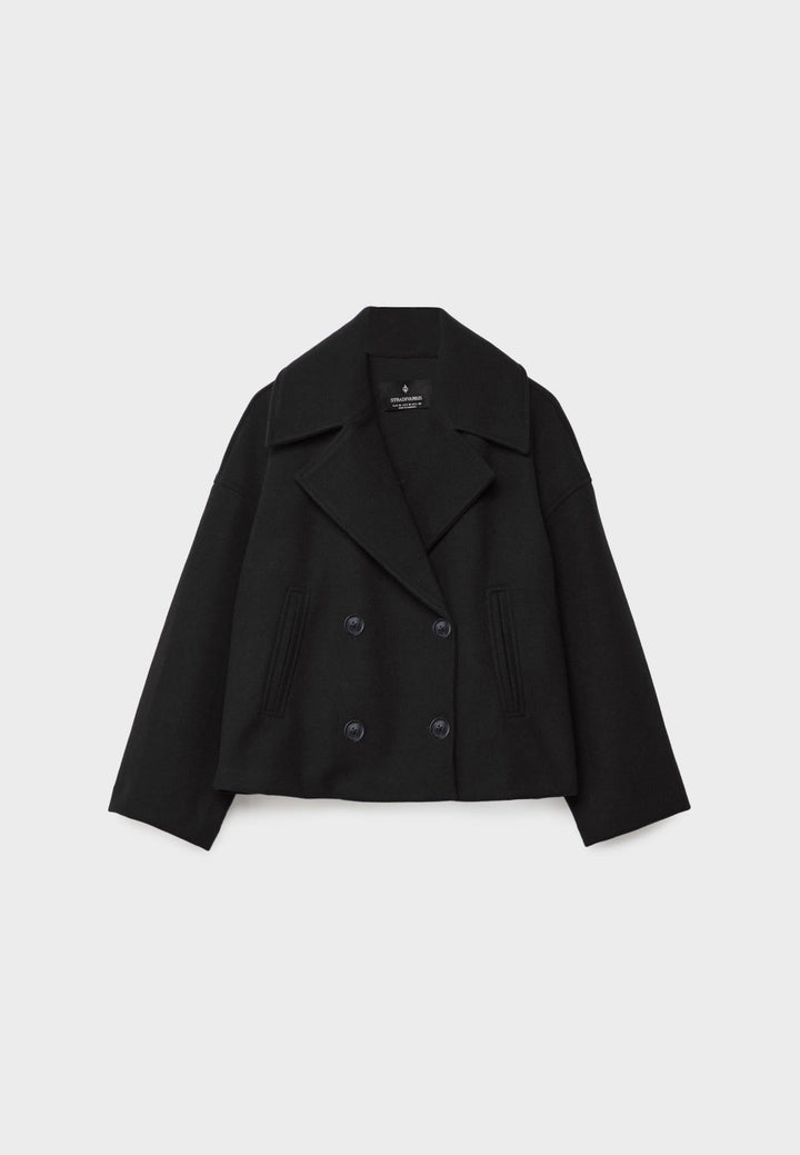 Kaelith | Chic Dubbel-Knäppt Kort Blazer Jacka