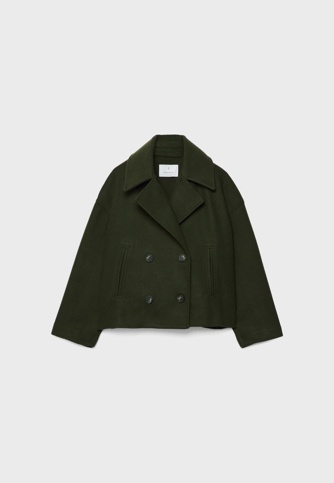 Kaelith | Chic Dubbel-Knäppt Kort Blazer Jacka