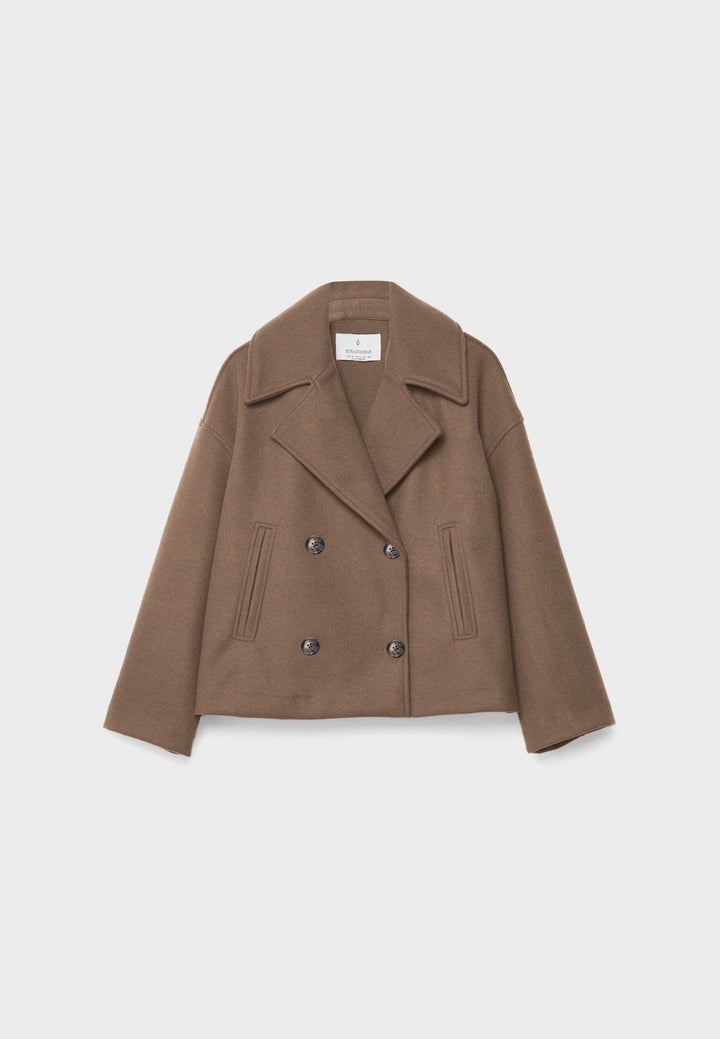 Kaelith | Chic Dubbel-Knäppt Kort Blazer Jacka