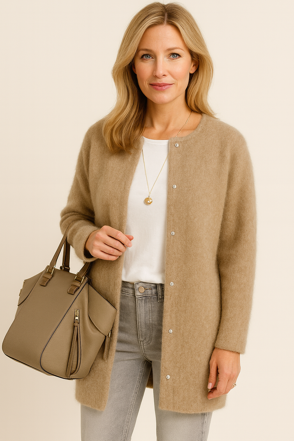 Ullblandad Väst För Kvinnor | Varm och Mysig Sticka