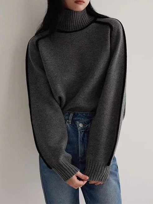 Lara | Chic överdimensionerad Sköldpaddshalsad Tröja