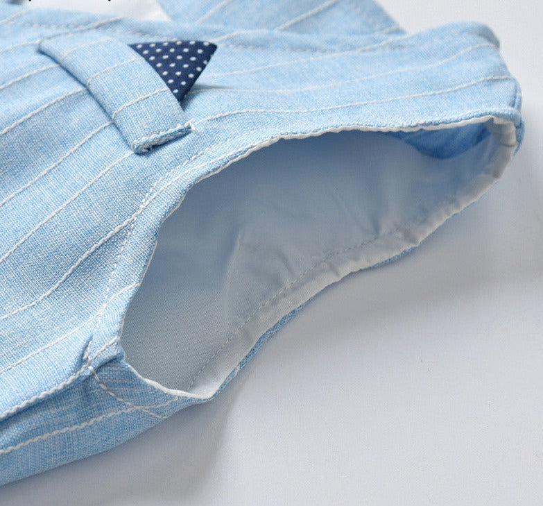 3-Delad Pojkformell Kostymset | Skjorta, Väst och Byxor för Speciella Tillfällen