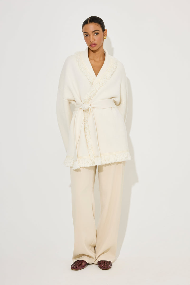 Dam Sticka Kofta Med Fransdetalj