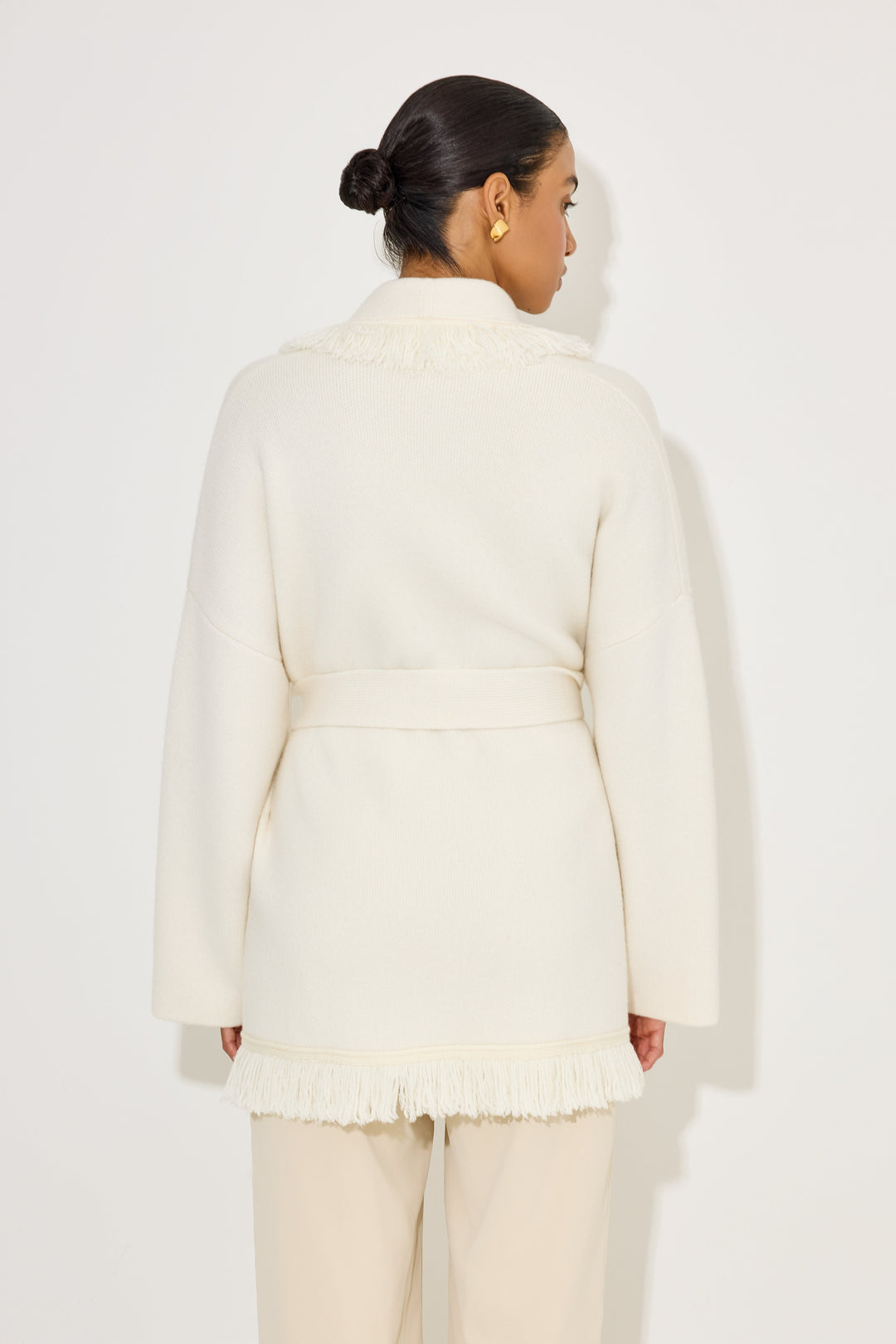 Dam Sticka Kofta Med Fransdetalj