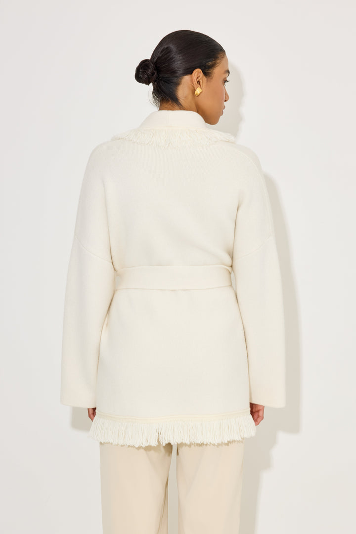 Dam Sticka Kofta Med Fransdetalj