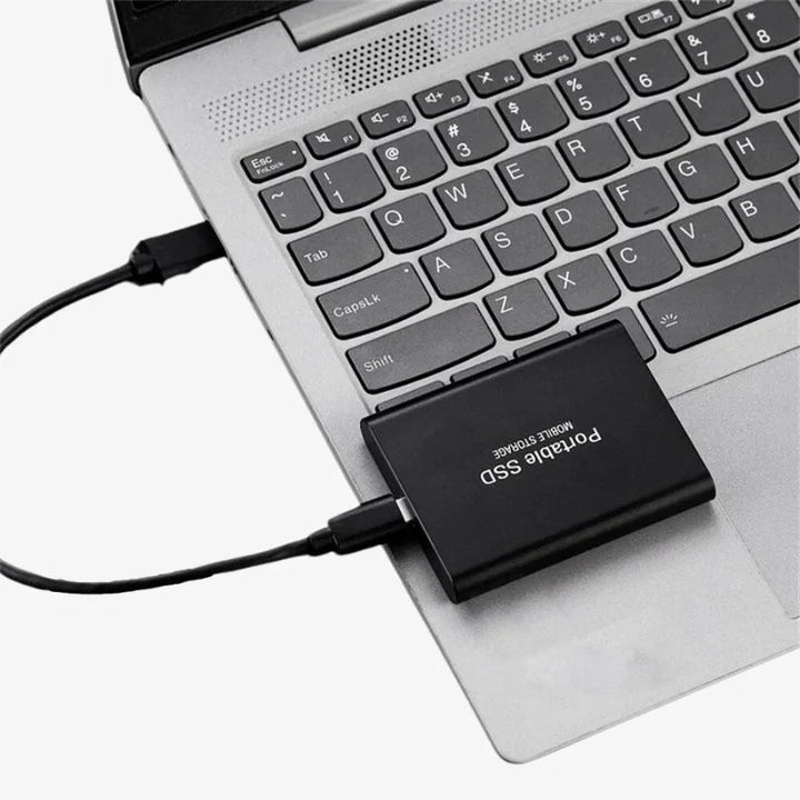Kompakt Bärbar USB-C Extern SSD | Snabb och Hållbar Lagring Enhet