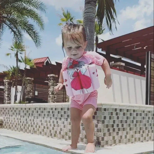 3-i-1 Barn Badväst | Justerbart Simstöd för Barn i åldern 1–6