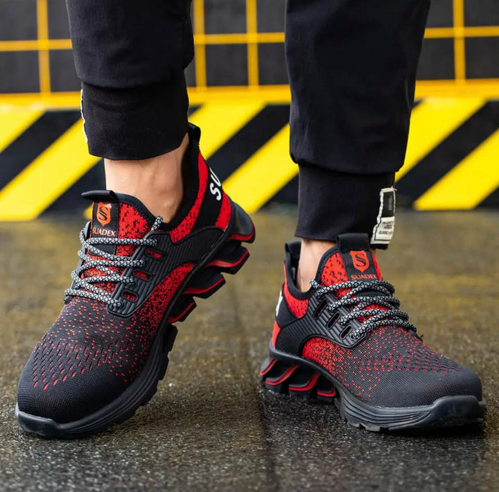 Säkerhets Sneaker med Ståltå och Halksäkra Skor