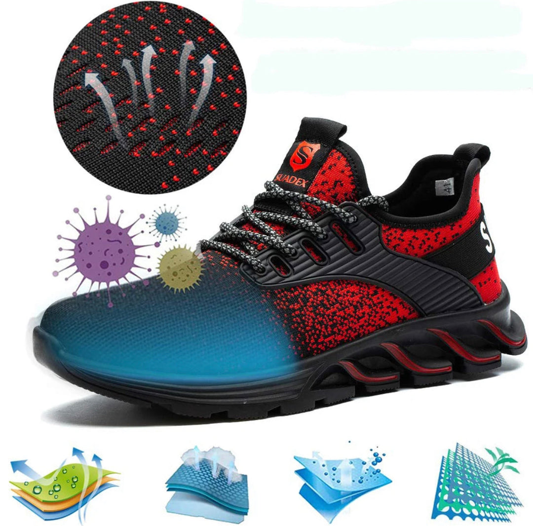 Säkerhets Sneaker med Ståltå och Halksäkra Skor