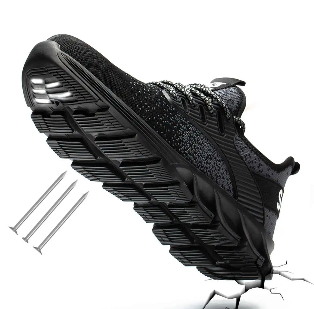Säkerhets Sneaker med Ståltå och Halksäkra Skor
