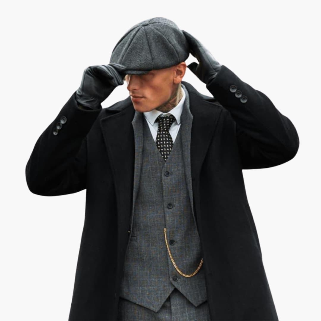 Herr Vinterhandskar | Snäppstängning Läderstil