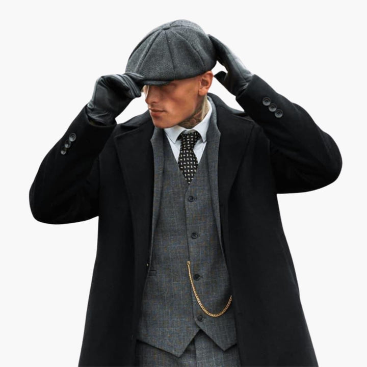 Herr Vinterhandskar | Snäppstängning Läderstil