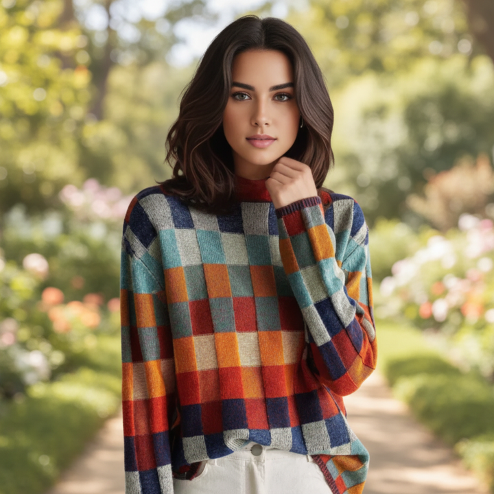 Dam Uppcyklad Kashmirblandning Tröja