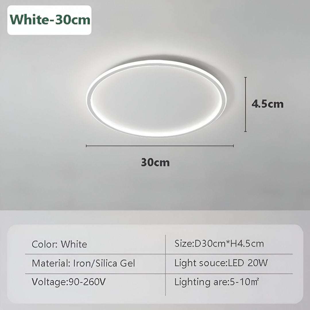 Rund Dimbar LED-Taklampa | Modern Nordisk Utformning