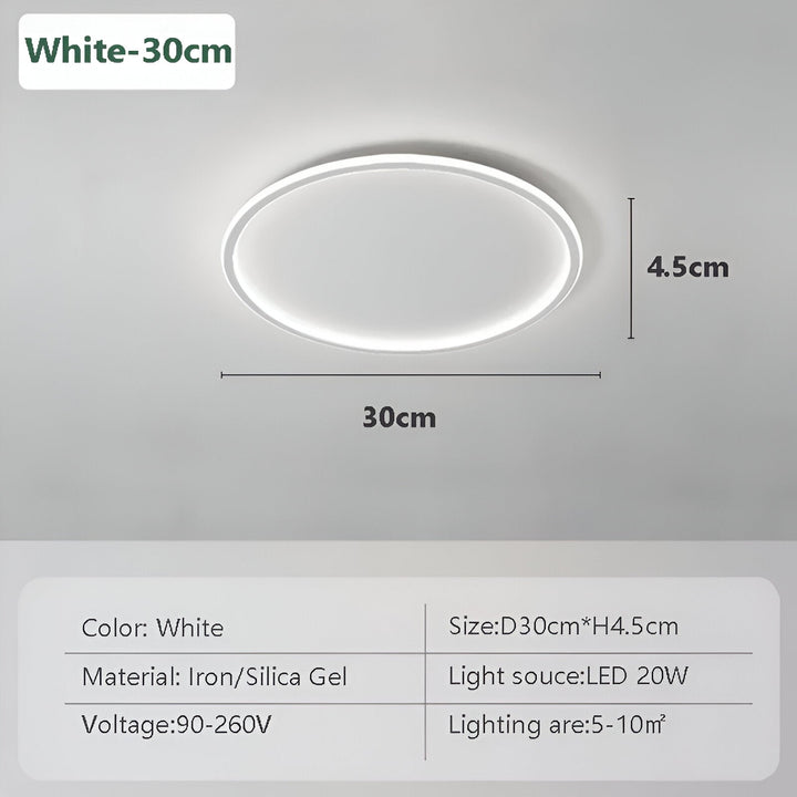 Rund Dimbar LED-Taklampa | Modern Nordisk Utformning